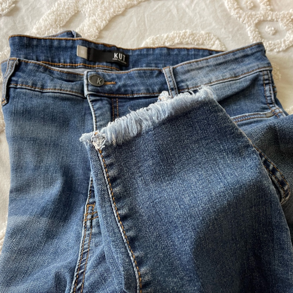 KUT FAB AB ANKLE Skinny Donna jeans size 16 like new nwot